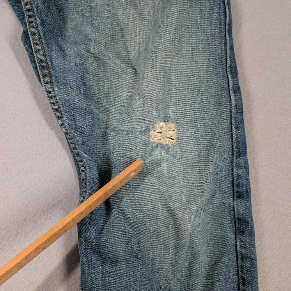 Levi's 514 Jeans Mens 34x32 Blue Straight Fit Denim Workwear Casual Everyday